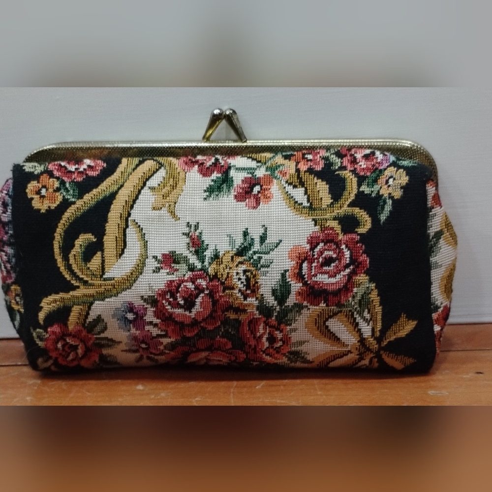 Vintage Tapestry Cosmetic Case